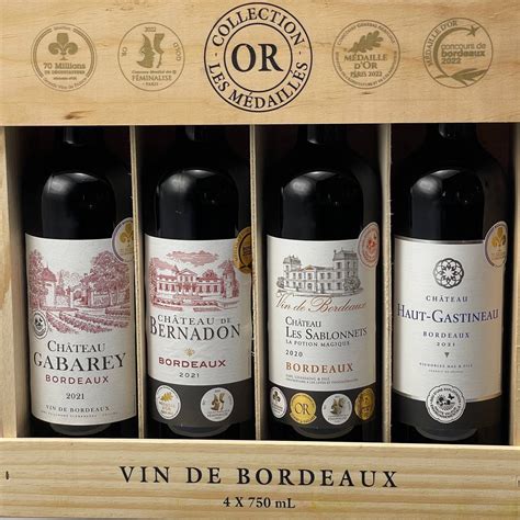 Collection Or Les Medailles Vin De Bordeaux Gift Pack View Price