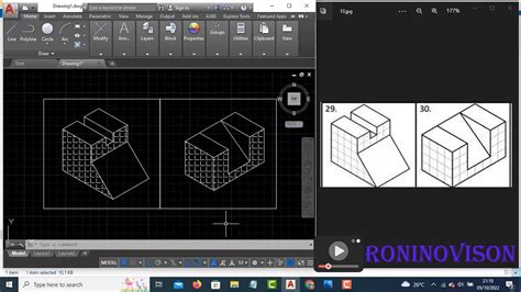 AutoCAD Isometri Tutorial Exercise 113 Latihan AutoCAD Isometri 113