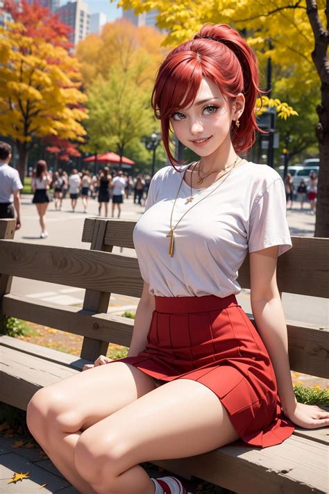 Cute Redhead Flashing At The Park R Hentaiai