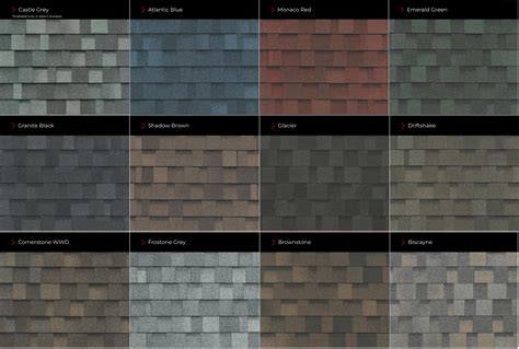 Shingle Color Options Roofboyz