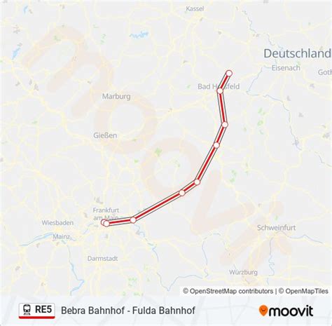 Re Route Schedules Stops Maps Bebra Bahnhof Updated