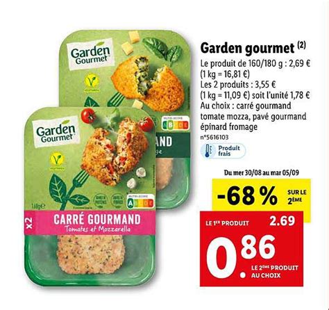 Promo Garden Gourmet Chez Lidl Icataloguefr