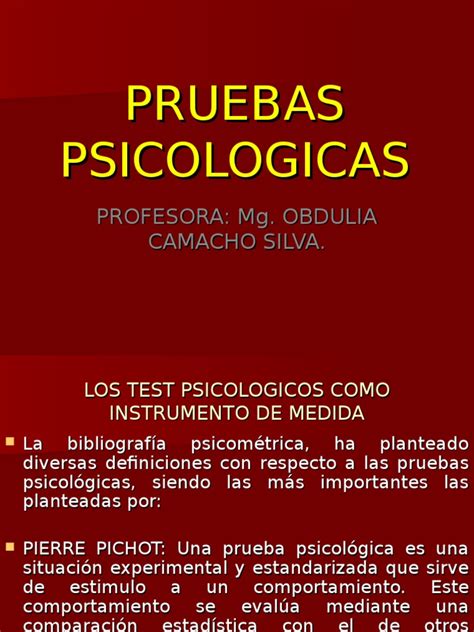 Pruebas Psicologicas Comportamiento Sicología Y Ciencia Cognitiva