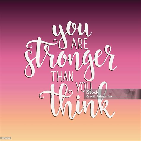 You Are Stronger Than Think Stock Illustration Download Image Now Colors Computer Graphic