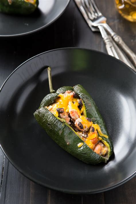 Shrimp Stuffed Poblano Peppers A Zesty Bite