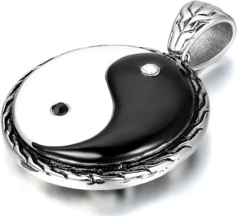 Jewelrywe Tak Paslanmaz Elik Tai Chi Yin Yang Ba Gua Sekiz Trigram