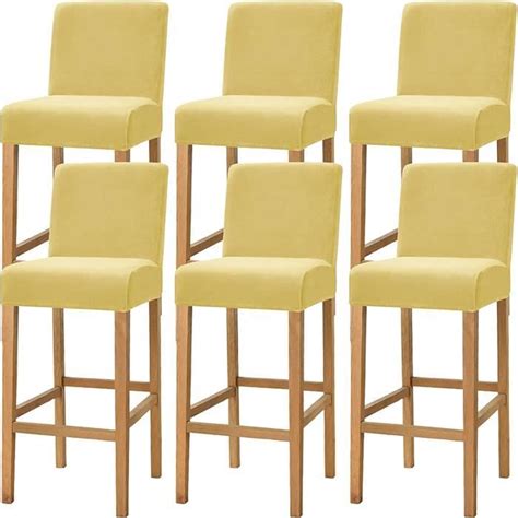 Lot De Housses De Tabouret De Bar En Velours Tr S Extensible Pour