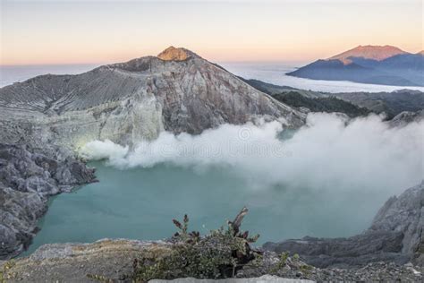 Ijen Volcano, Java, Indonesia Stock Photo - Image of java, volcano ...