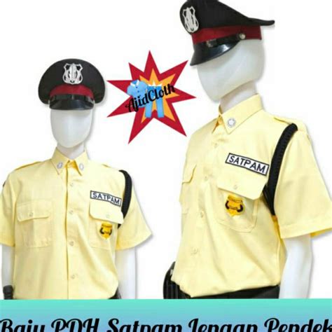 Jual Termurah Seragam Pdh Pdl Satpam Panjang Pendek Crem Terbaru Grosir