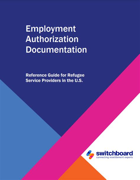 Employment Authorization Documentation Reference Guide For Refugee