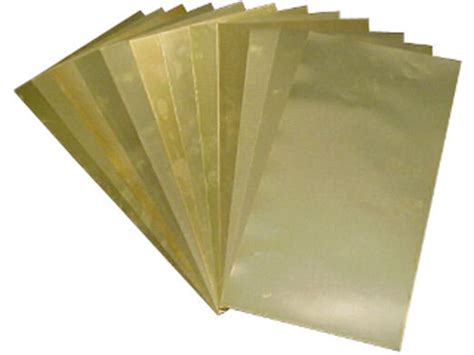 Cox Hardware And Lumber Brass Shim Stock Assortment In X In