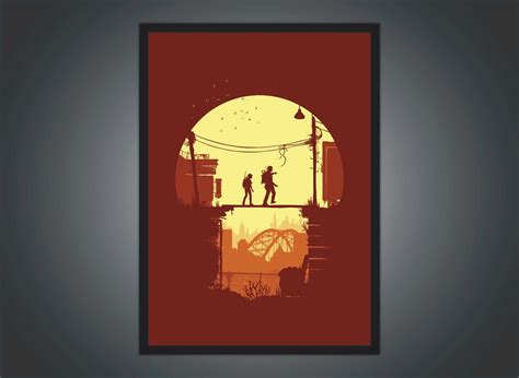 Quadro Decorativo The Last Of Us Games Jogos Moldura 008 Elo7