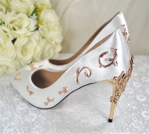 Gold Leaf High Heels Outlet