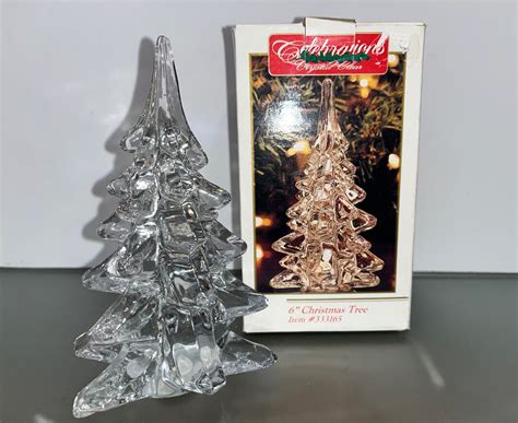 Art Glass 6 Christmas Tree Vintage Celebrations Collection Glass