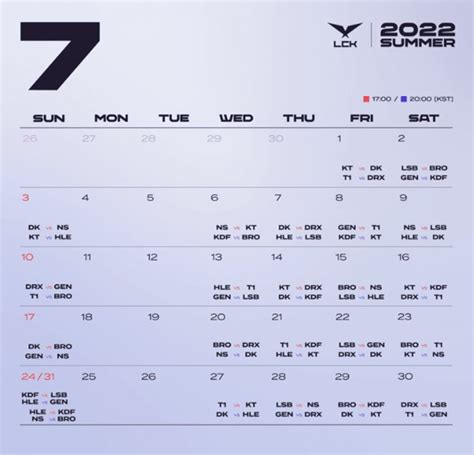 LCK夏季赛赛程公布6月15日Deft率DRX迎战复仇者联盟NS 大电竞