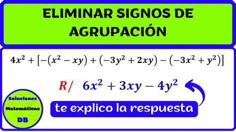 Eliminar Signos De Agrupaci N Youtube