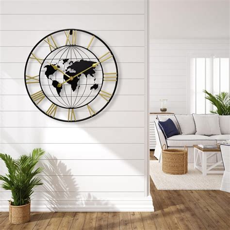 Large World Map Wall Clock Review