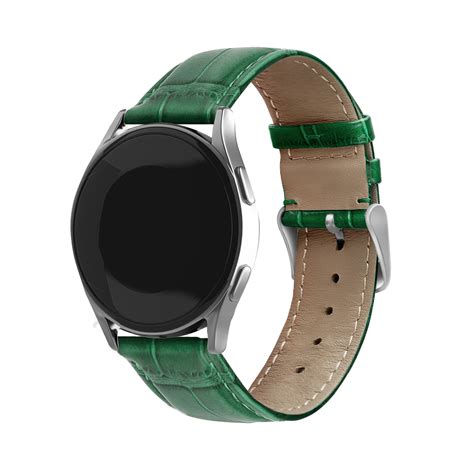 Huawei Watch GT Runner Lederarmband mit Krokoprägung Grün