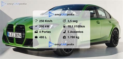 BMW M3 Competition xDrive G80 Ficha Técnica 2024 2025 desempenho