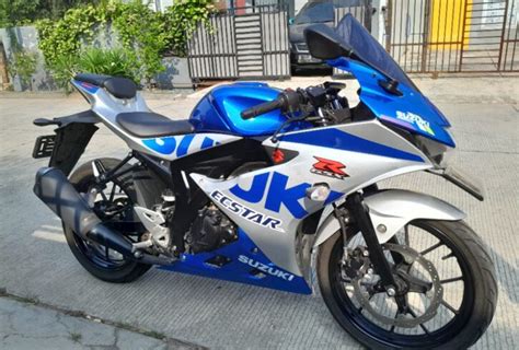 JUAL GSX R150 BIRU 2021 Jual Motor Suzuki GSX Bekasi