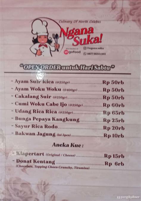 Selalu Diperbarui Menu Masakan Manado Ngana Suka Thamrin