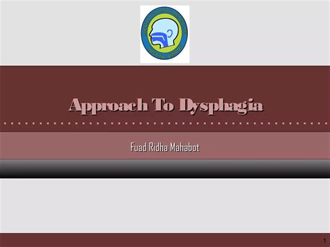 Approach To Dysphagia Ppt