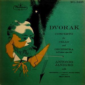 DVORAK CONCERTO FOR CELLO AND ORCHESTRA ANTONIO JANIGRO アントニオヤニグロ