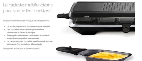 Appareil Raclette Inox Et Design Tefal Re