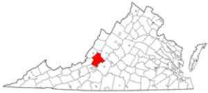 Map of Va: Botetourt County