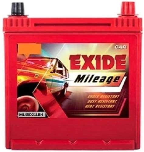 Exide Mileage ML45D21LBH Car Battery At Rs 3500 Exide Mileage Car