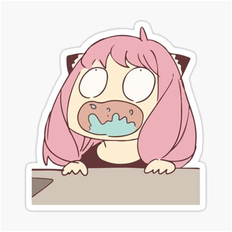 Anya Forger Funny Meme Sticker For Sale By Mangamolly Redbubble