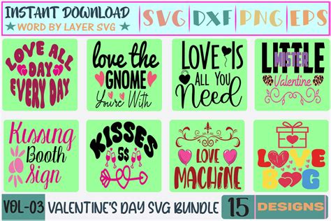 15 Valentine S Day Svg Bundle Graphic By Thesvgfactory · Creative Fabrica