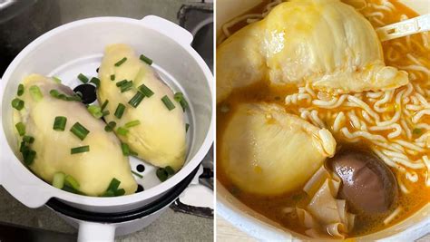 Cooked durian? Chinese netizens share unconventional durian recipes - TODAY