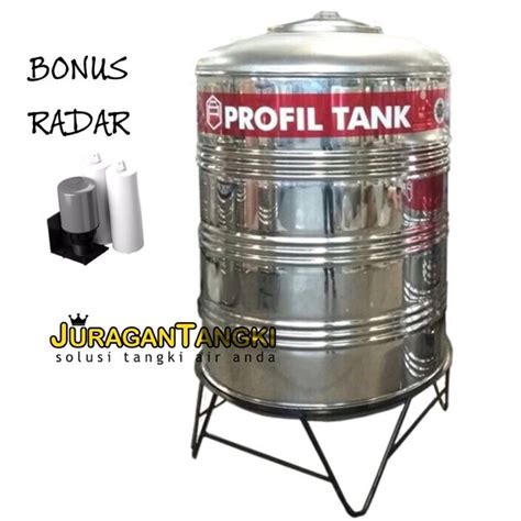 Jual Tangki Air Stainless Profil Tank PS 1500 Kaki Toren Tandon Air