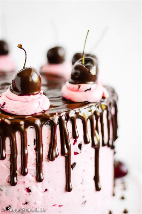 Chocolate Covered Cherry Cake Recipe Sugar Spices Life