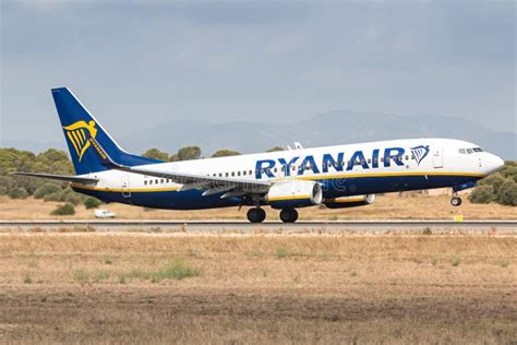 Ryanair Boeing 737 Airplane At Palma De Mallorca Editorial Stock Photo