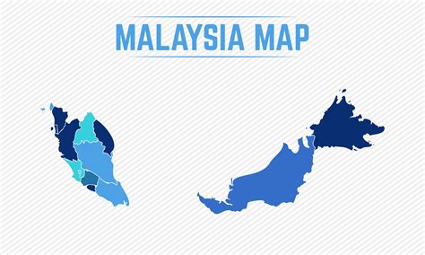 Malaysia Detailed Map With Regions 2323045 Vector Art at Vecteezy