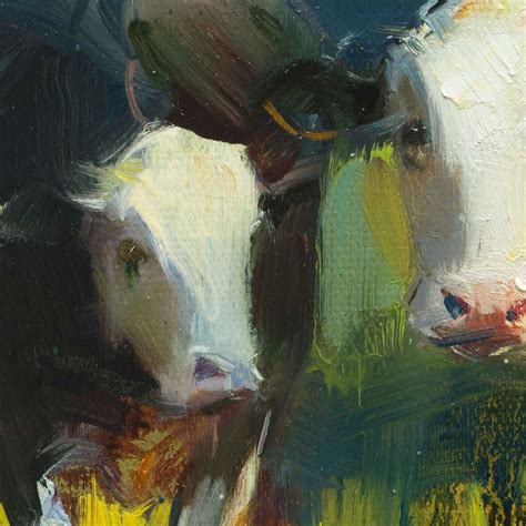 Cow Oil Painting On Canvas Farm Animal Original Painting Etsy