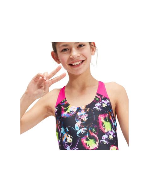 Bañador de Natación Speedo Allover Splashback Niña