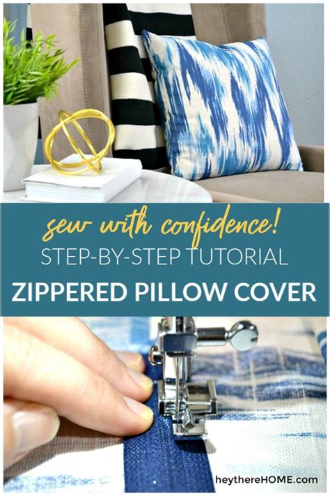 Diy Zippered Pillow Covers Easy Beginners Tutorial Beginner Sewing