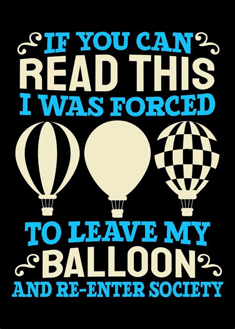 Hot Air Balloon Poster Picture Metal Print Paint By CrazySquirrel Displate