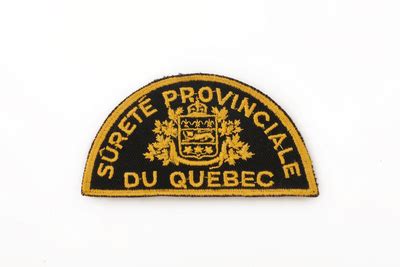 Patrimoine de la Sûreté du Québec Identifications dépaule et