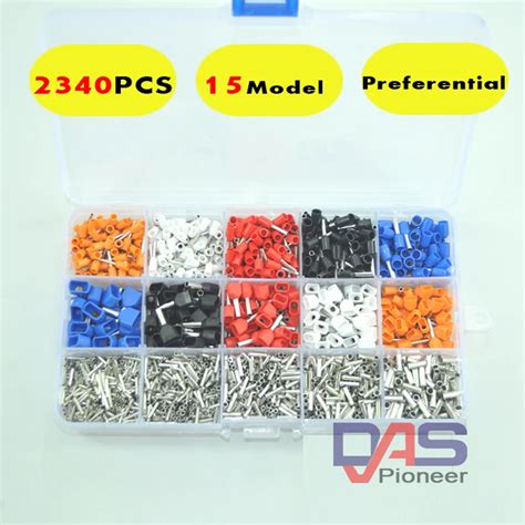 Pcs Lot Mixed Models Dual Bootlace Ferrule Kit Electrical Crimp