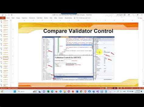 How To Validation Controls In Asp Net C Youtube