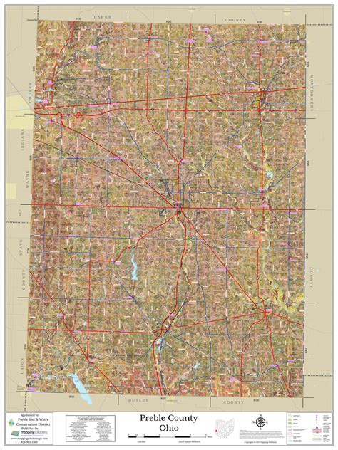 Preble County Ohio 2024 Soils Wall Map Mapping Solutions