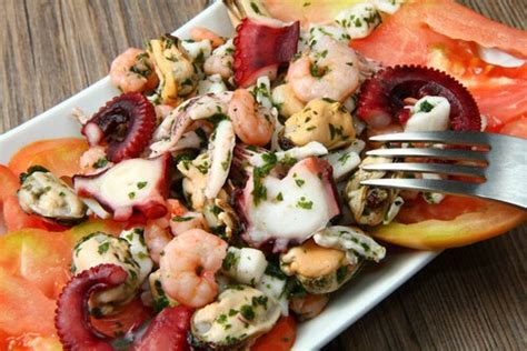 Ensalada De Frutos De Mar Mejor Con Salud