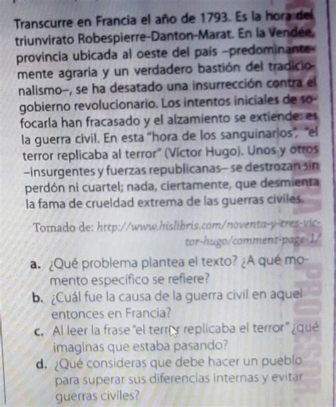 Que Problema Plantea El Texto A Que Momenti Especific Se Refiere