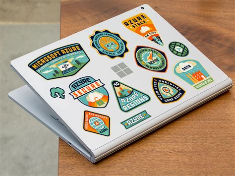 Camp Azure Laptop Stickers By Keith Fleck On Dribbble