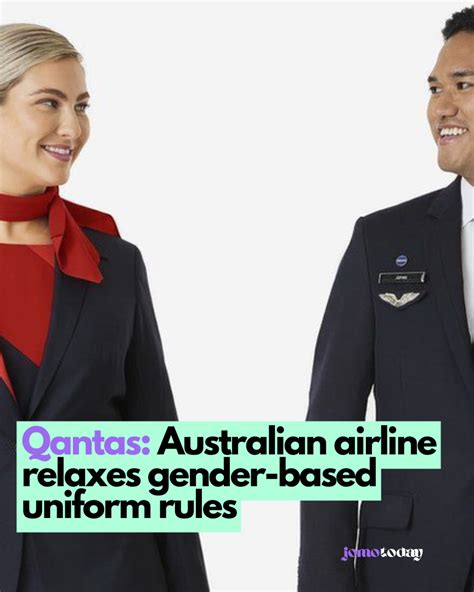 Qantas Australian Airline Relaxes Gender Based Uniform Rules Jomotoday