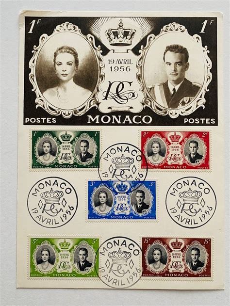 1956 Monaco Maximum Blatt Hochzeit Grace Kelly Rainer III Kaufen